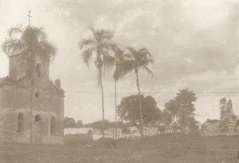 3ª versão da Capela, neogótica, com torre central